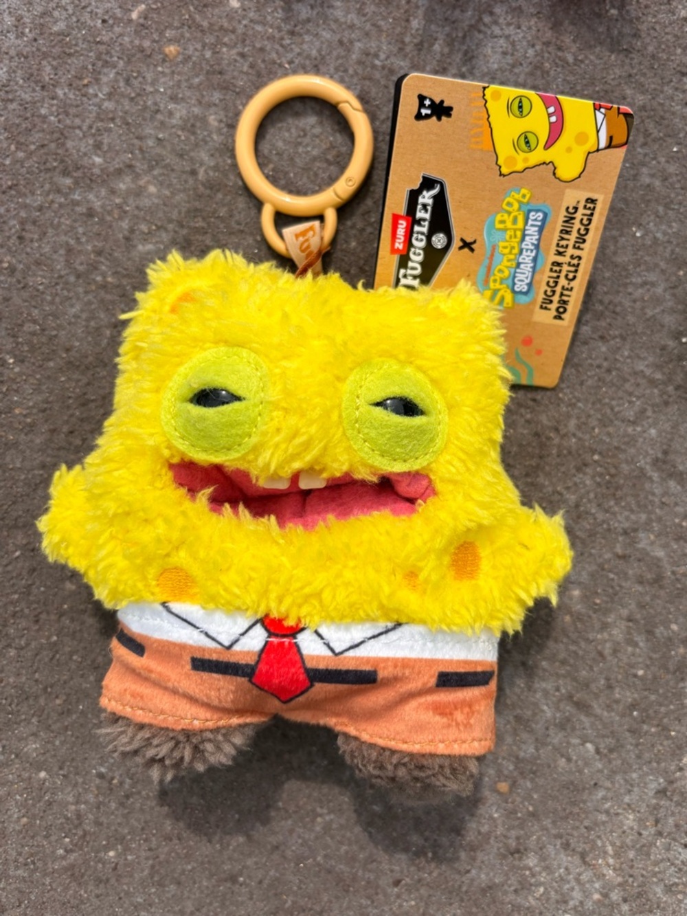 SpongeBob SquarePants Yellow Plush Keychain by Funko
